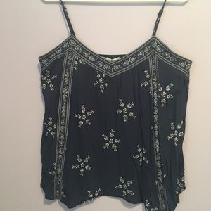 Navy blue spaghetti strap top